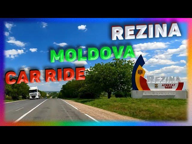 The City Of Rezina, Republica Moldova. Car Ride. Dance Music