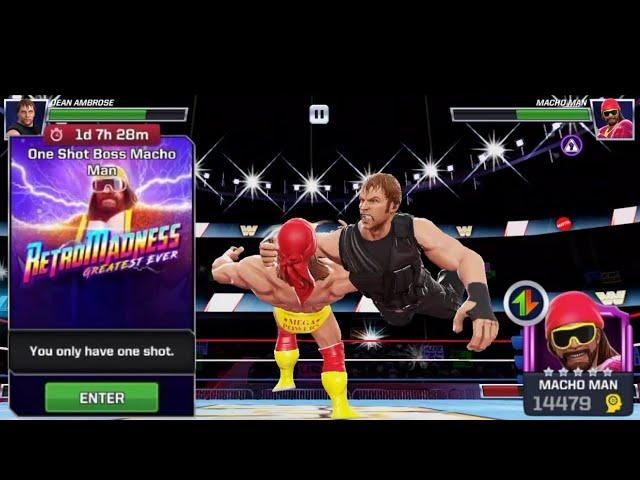 WWE Mayhem One Shot Boss Macho man Challenge