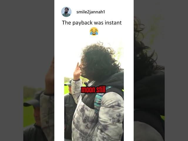 The payback was instant