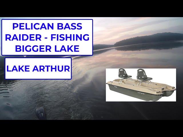 FISHING LAKE ARTHUR ON A PELICAN BASS RAIDER [SUMMER BASS]