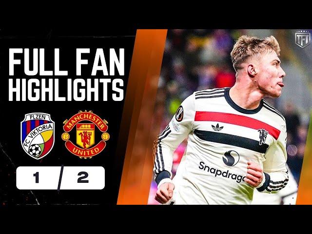 RASMUS MASTERCLASS! Amad ON FIRE! Viktoria Plzen 1-2 Manchester United Highlights