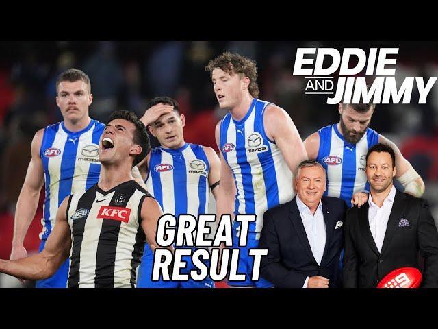 'That was the perfect result for North Melbourne' - Eddie and Jimmy | Footy on Nine