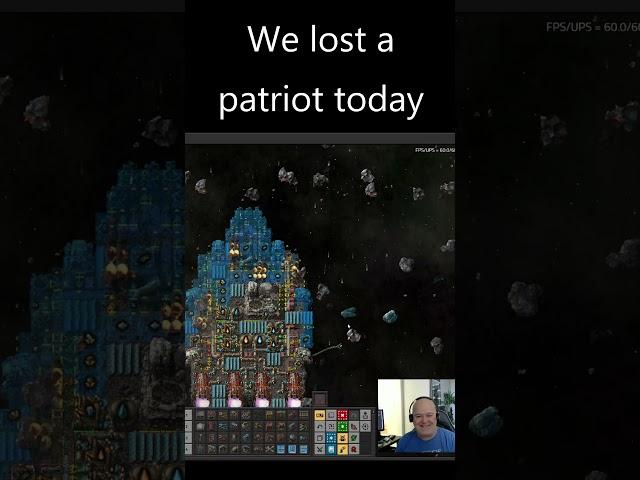 We lost a patriot today