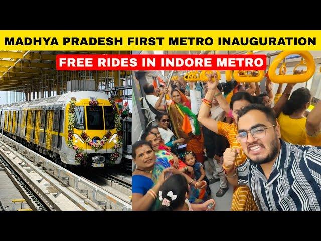 INDORE METRO First Day Inaugural Journey | इंदौर मेट्रो में फ्री में यात्रा करें एक हफ़्ते के लिये