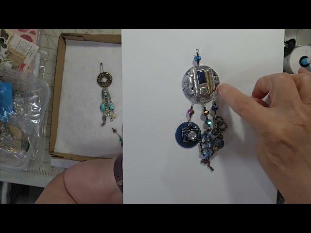 #charmsanddangles  DIY Charms, Dangles, Tassels Up-cycle Junk Jewelry Chandelier Tassels  Part 12