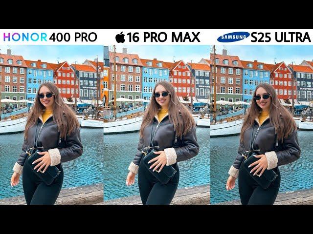 Honor 400 Pro vs iPhone 16 Pro Max vs Samsung Galaxy S25 Ultra Camera Test Comparison
