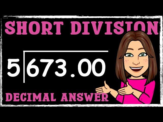 Short Division with Decimal Answers | Division | Maths with Mrs. B