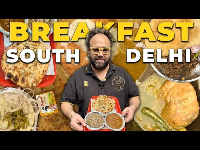 Best Cheap Breakfast In Delhi | Amritsari Kulcha, Chole Bhature, Patte Wali Kachori, Sambar Vada