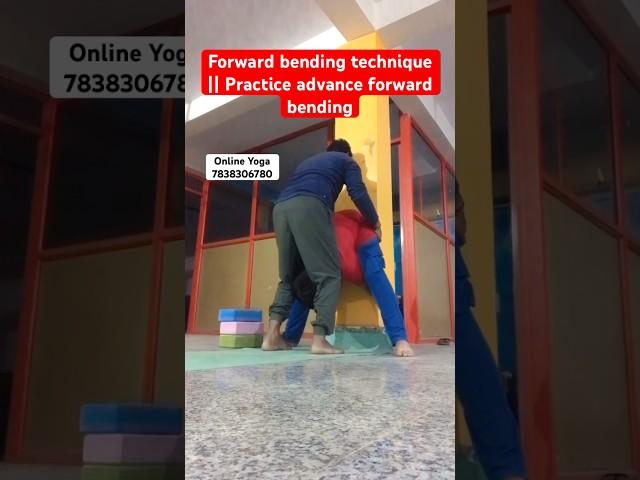 Forward bending technique with help of Pillar || Practice advance forward bending || hamstrings open