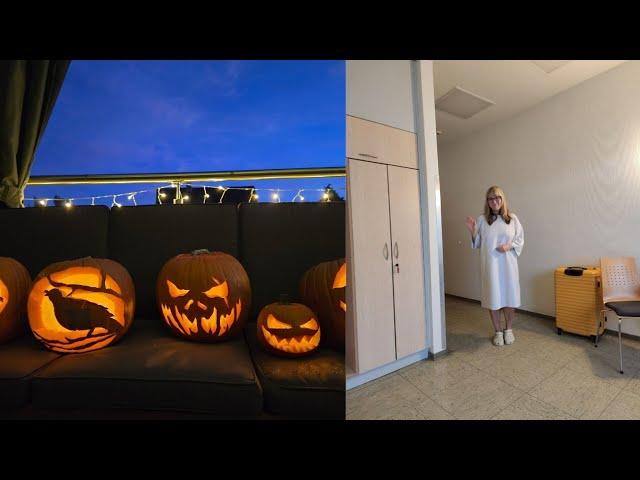 My Experience Getting My Very First Surgery in Germany & Carving Pumpkins!