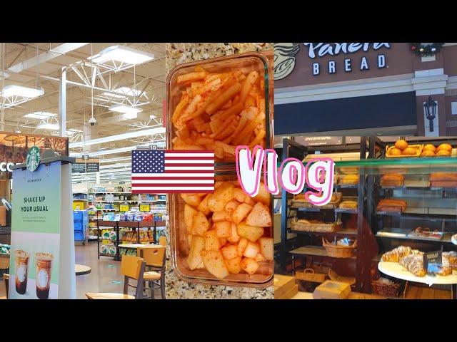 미국 일상 브이로그| Kimchi Recipe | Brunch | Panera Bread | Grocery Shopping | 김치 만들기| 브런치| 빵집 #미국Vlog #미국일상