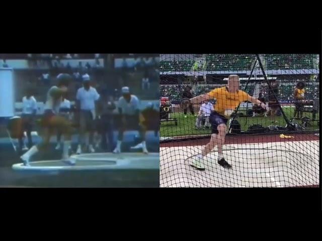 Dean Crouser vs Mykolas Alekna Spin Comparison Shotput vs Discus