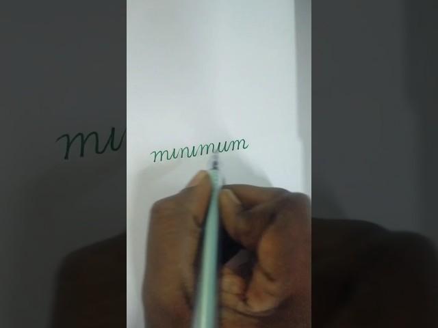 minimum ️cursive writing