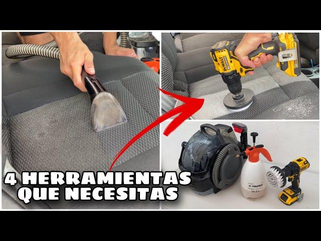 4 HERRAMIENTAS que NECECITAS para LIMPIAR los asientos de auto o empezar con tu negocio de DETAILING