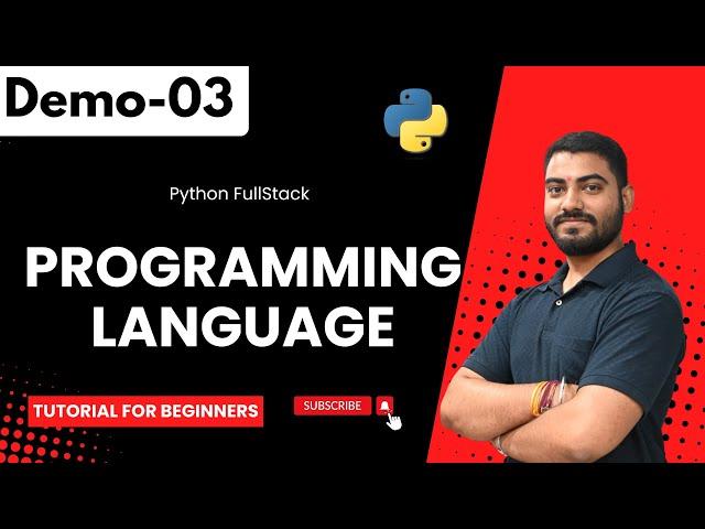 Python FullStack Demo 03 | Programming Language | Tutorial for Beginners