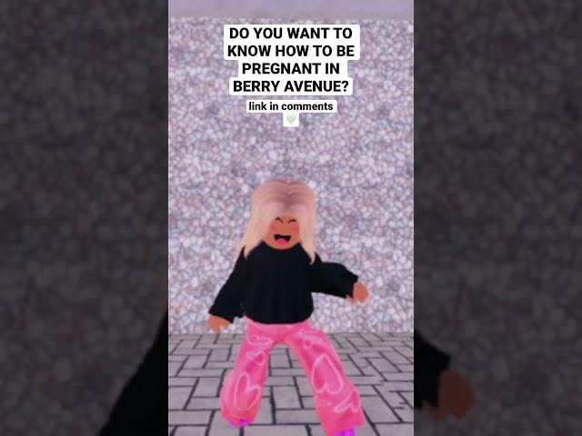 HOW TO LOOK PREGNANT IN BERRY AVENUE!! #roblox #shorts #pregnant #viral #funny #trend #berryavenue