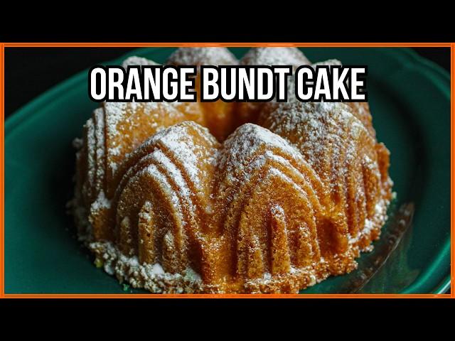 The Secret to the PERFECT Orange Bundt Cake – – So Moist, It Melts in Your Mouth! | Jordinner