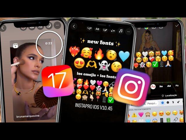 INSTAPRO IOS ACTUALIZADO 2024 INSTAGRAM estilo IPHONE con EMOJIS IOS 17 + BORDE CURVO en REELS 