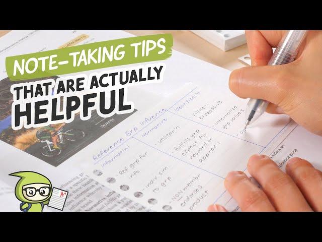 Note-Taking Tips That Are Actually Helpful 