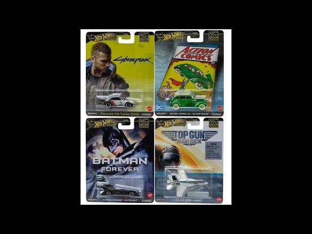 Hot Wheels Pop Culture 2024 Mix 6 Vehicle Case of 10