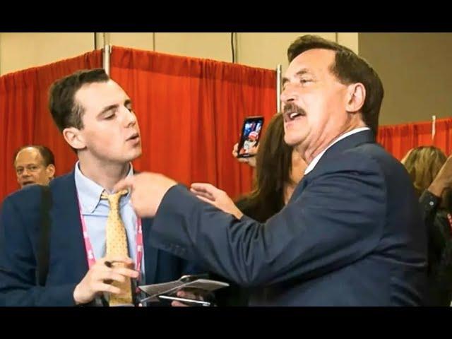 MyPillow Guy Mike Lindell Gets in Reporter's Face at CPAC