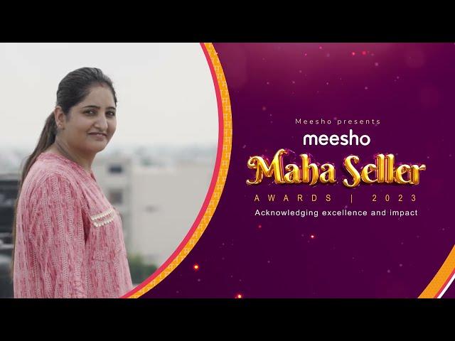 Malika Sharma | Women Entrepreneur of the Year | Meesho Maha Seller Awards