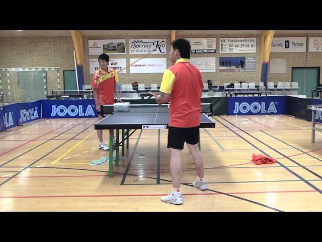 Table Tennis - Chinese Footwork Part 1 - Forehand From Half Table