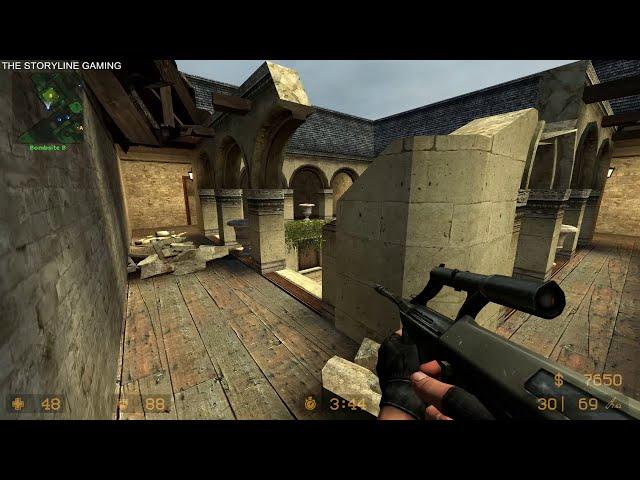 Counter Strike : Source - Chateau - Gameplay "CT Forces" (with bots) No Commentary