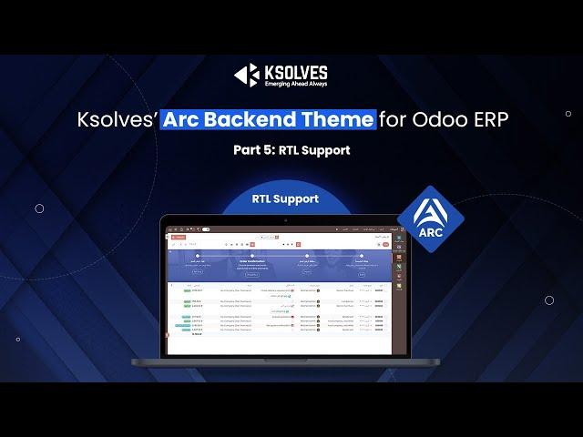 Odoo Arc Backend Theme, Part-5: RTL Support Feature by Ksolves
