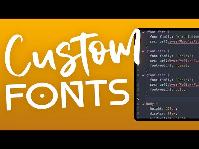 How to Add a Custom Fonts to Your Website (HTML and CSS)