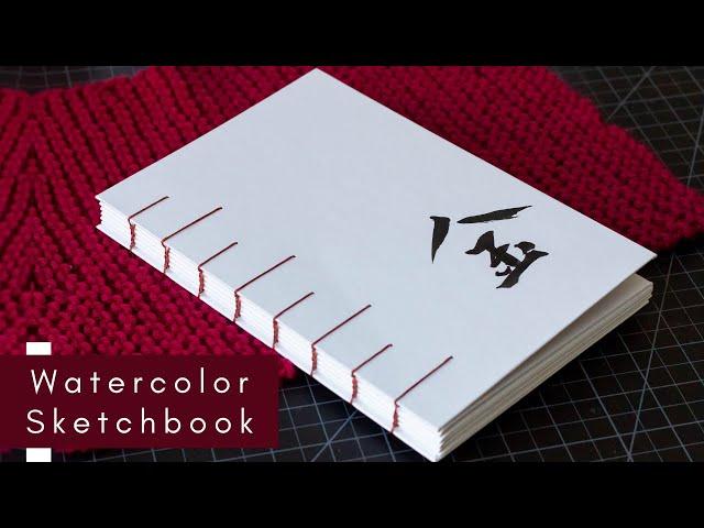 DIY Watercolor Sketchbook | Experiment Using Watercolor Paper for Covers | DIY Bookbinding