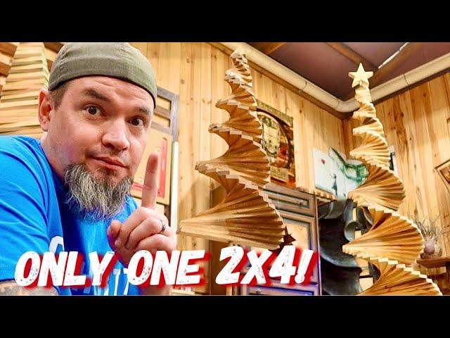 One 2x4 Spiral Tree - Low Cost High Profit - Make Money Woodworking