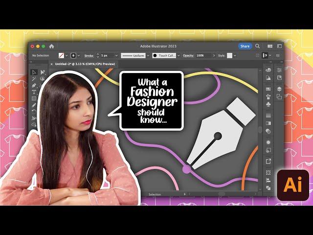 Master the Pen Tool | Adobe Illustrator Tutorial for Fashion Designers