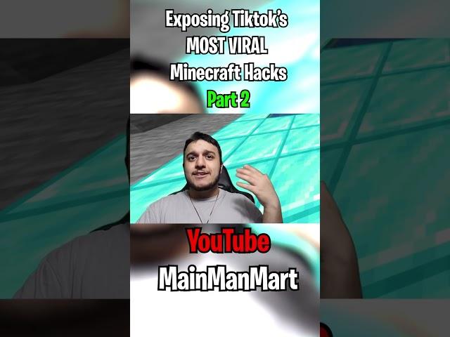 Exposing Tiktok’s MOST VIRAL Minecraft Hacks Part 2