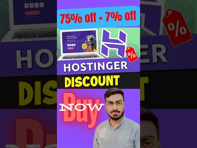 75% OFF  | How to Buy Hosting from Hostinger with discount code? | Discount 7%|