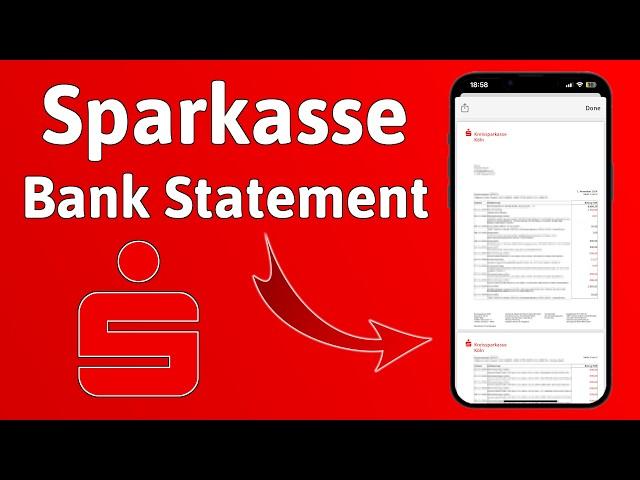 How to Download & Print Sparkasse Bank Statement English | Tutorial