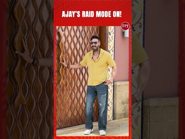 Ajay Devgn brings the intensity as he steps out for Raid 2 promotions!
