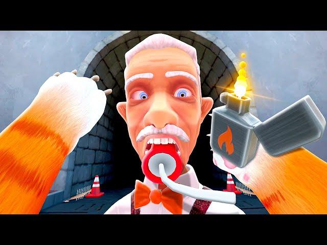 Putting DYNAMITE in Grandpa's Mouth - I Am Cat VR (Full Release)
