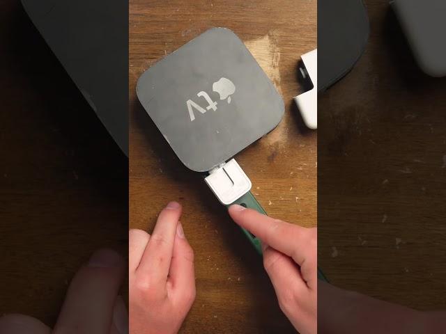 Turn APPLE TV into a WALL BRICK? Apple FireWire Charger + Apple TV = Funny "lifehack"