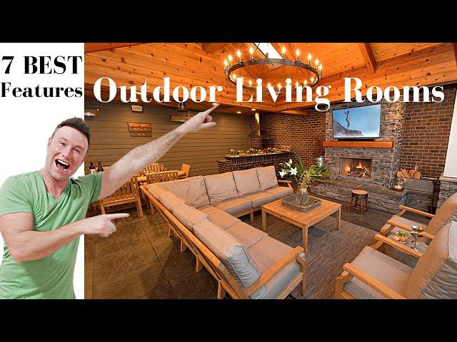 7 BEST Outdoor Living Room Features!