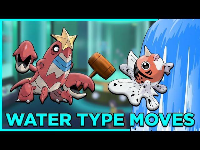 The Water Type Moves Of Pokemon