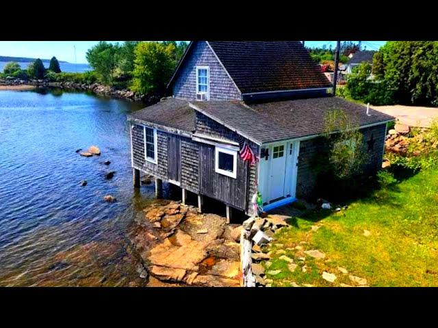 Maine Waterfront House For Sale | Winter Harber Cottage Tour | Pristine Maine Coast Cottage