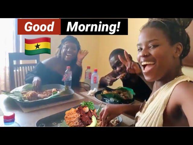 Most Rated Street Food In Ghana |A Typical Morning in Accra , Ghana with Jasmine Ama | Life in Ghana