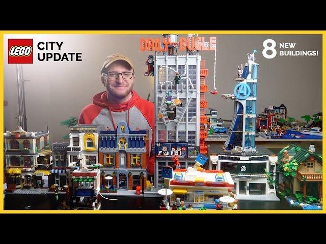 Adding 8 New Buildings to My LEGO City! | LEGO City Update November 2022