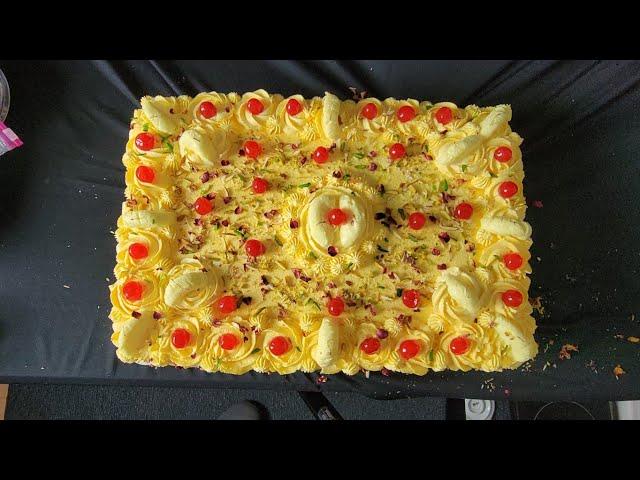 Very Moist Rasmalai Sheet Cake | #shorts | Sheet Cake Decorating Hacks!