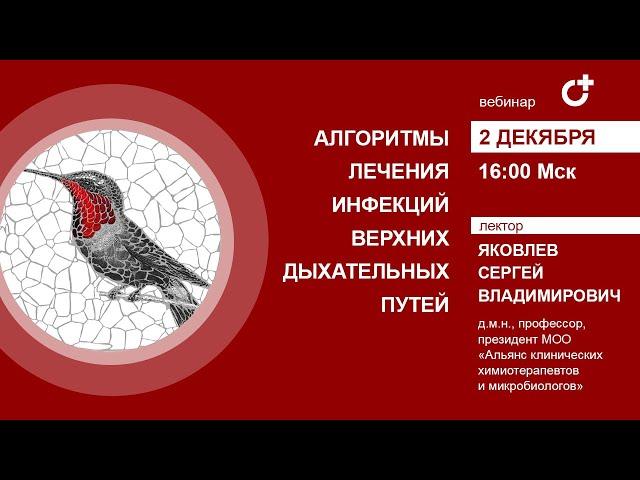 02.12.2020 - Вебинар "Алгоритмы лечения инфекций верхних дыхательных путей"