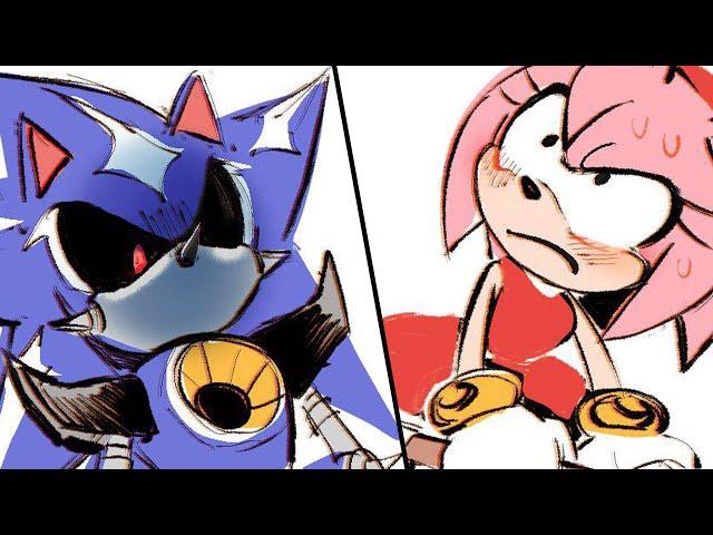 Neo Metal Sonic VS Amy? (Sonic Comic Dub)