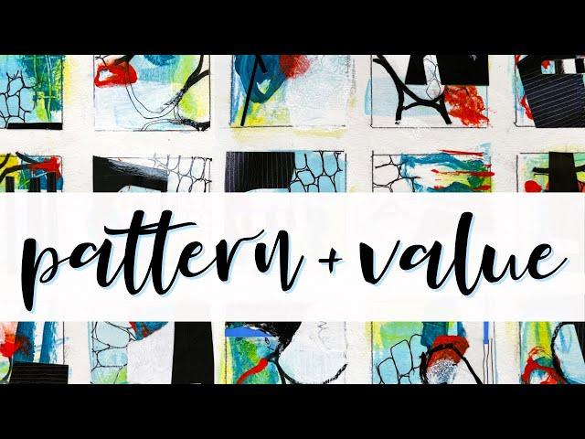 Explore Pattern, Value, & Scale with a Grid Journal   #abstractpainting #arttutorial #mixedmedia