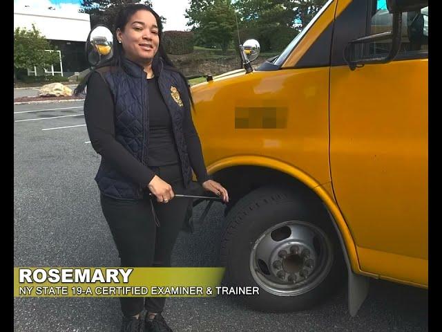 Small School Bus Front Tire Pre-Trip Inspection