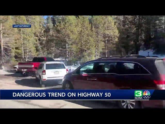 CHP warns of illegal parking along Highway 50 in South Lake Tahoe